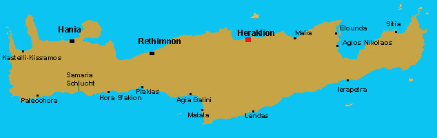 Kreta-Landkarte