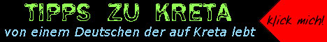 Tipps zu Reisen nach Kreta von einem Deutschen, der auf Kreta lebt. Infos zu Unterk&uuml;nfte, Verkehrmittel, St&auml;dte, Fahrpl&auml;ne, Flora, Geschichte und vieles mehr.