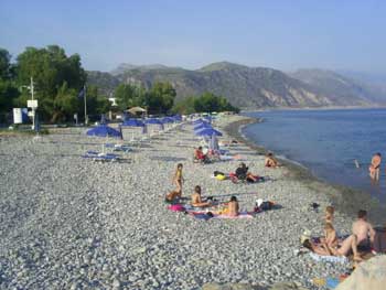 Kiesstrand in Paleochora